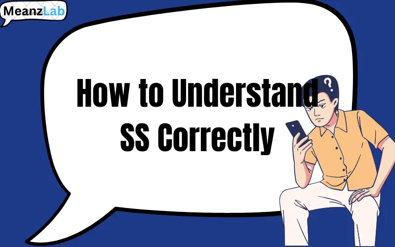 ss meaning in text