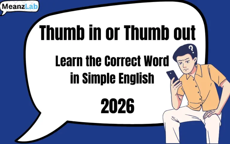 thumb in or thumb out