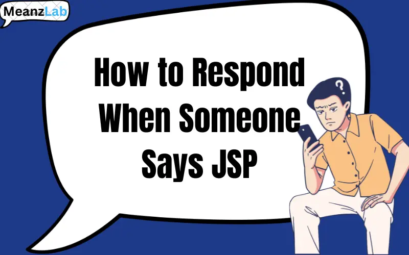 jsp meaning in text