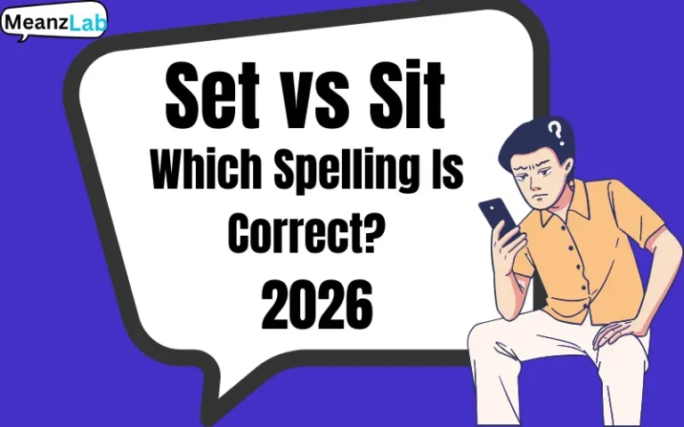 Set vs Sit