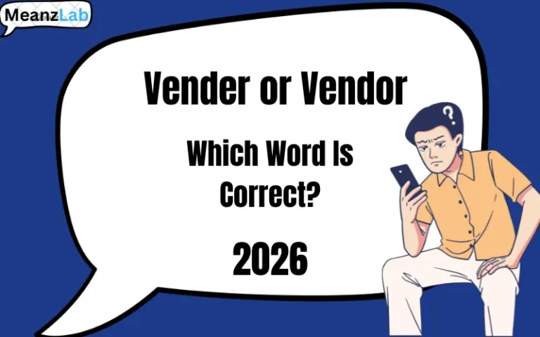 Vender or Vendor