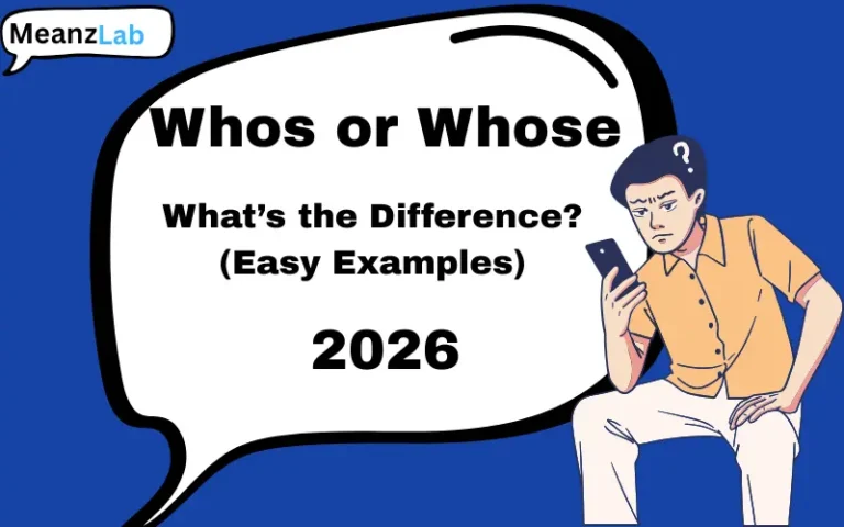 Whos or Whose