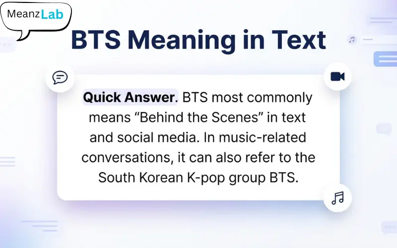 BTS Meaning in Text
