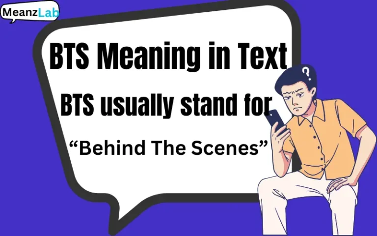 BTS Meaning in Text