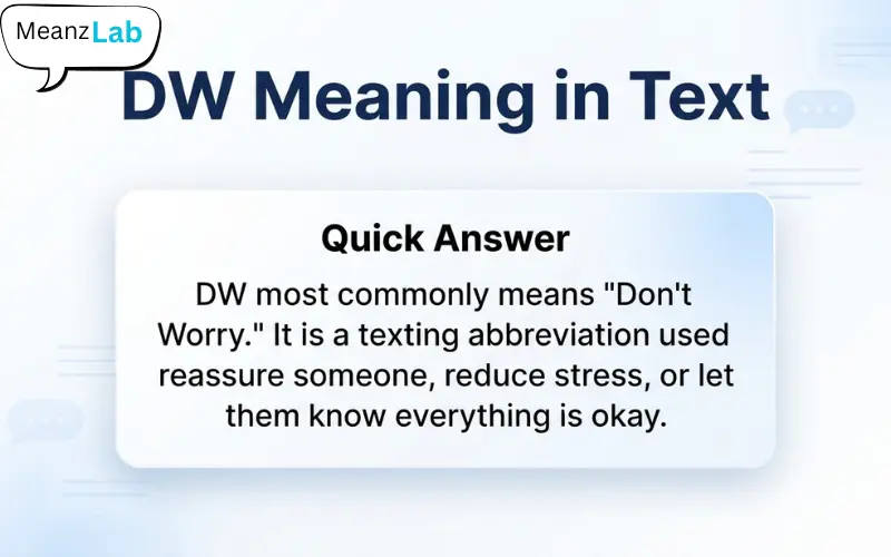 DW Meaning in Text