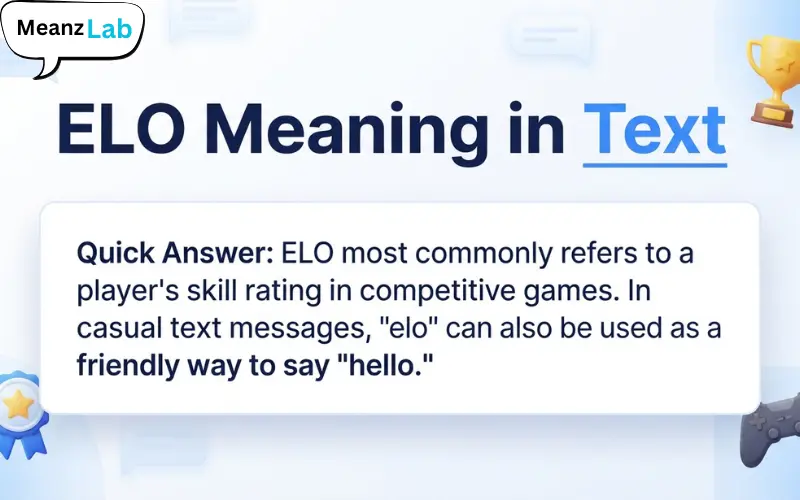 ELO Meaning in Text