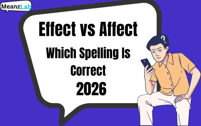 Effect vs Affect