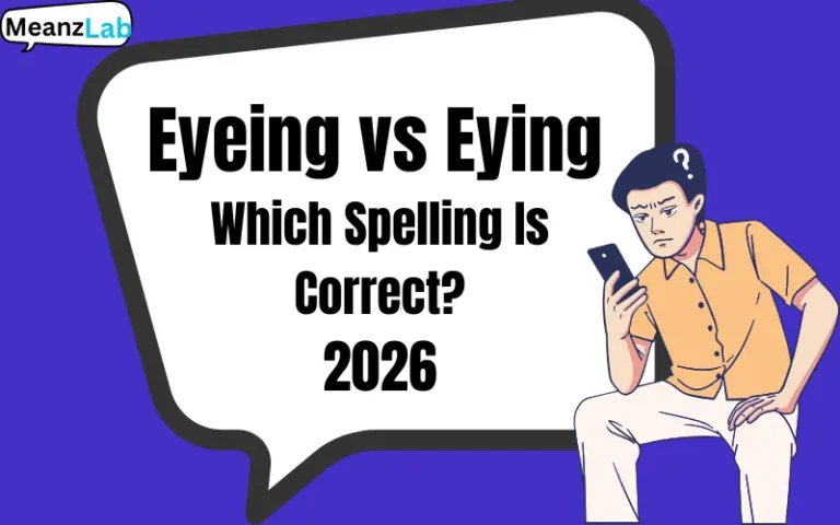 Eyeing vs Eying