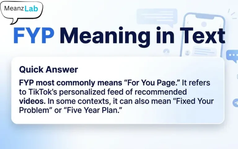 FYP Meaning in Text