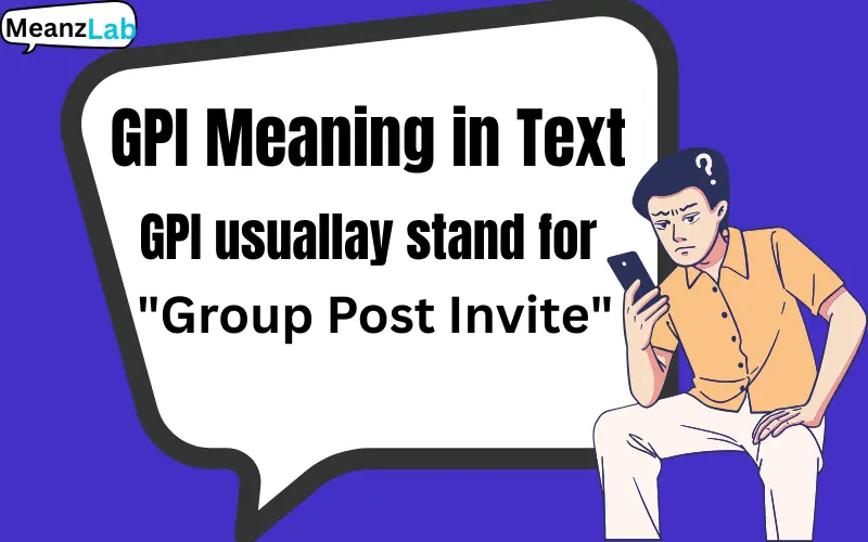 GPI Meaning in Text