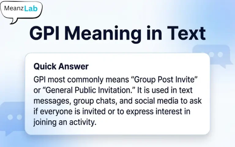 GPI Meaning in Text