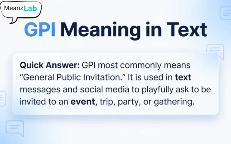 GPI Meaning in Text