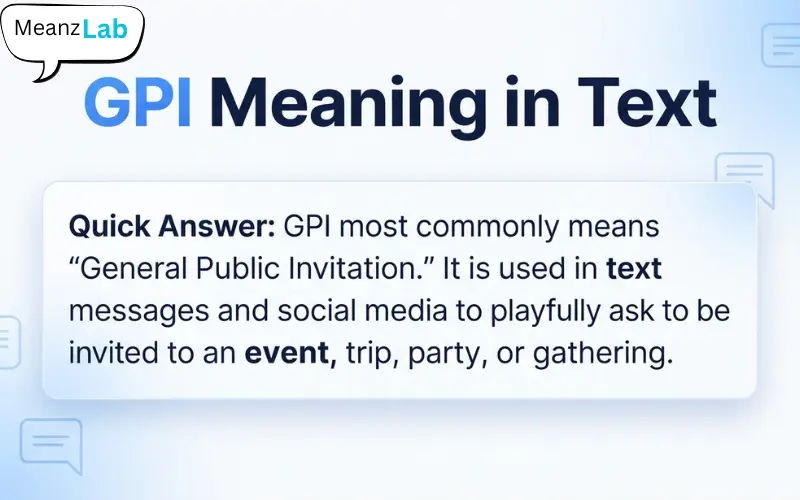 GPI Meaning in Text