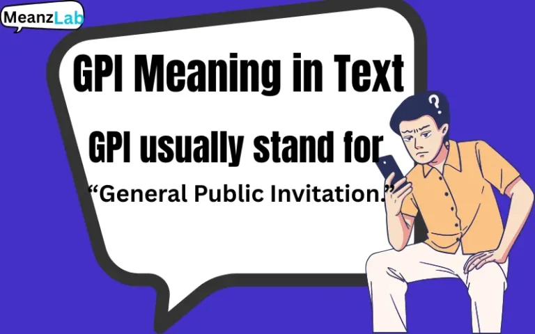 GPI Meaning in Text