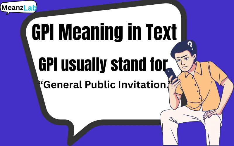 GPI Meaning in Text
