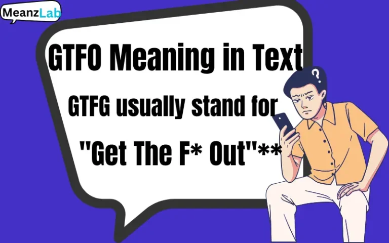 GTFO Meaning in Text