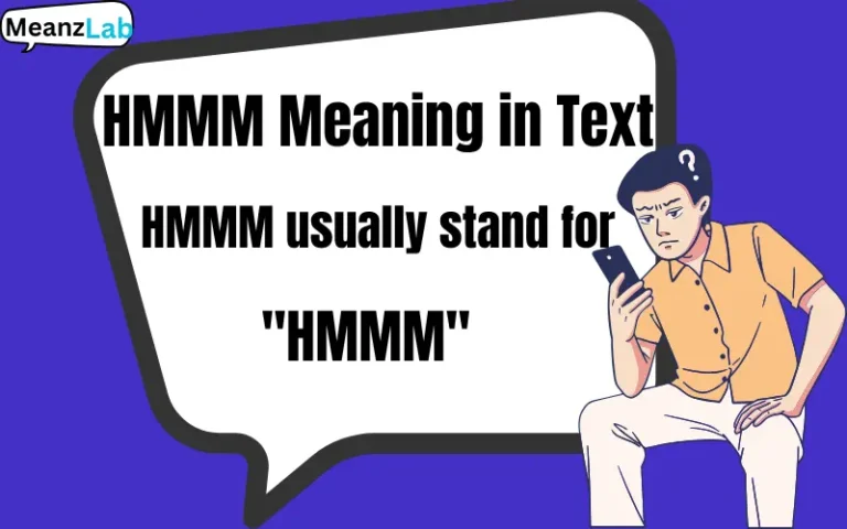 HMMM Meaning in Text