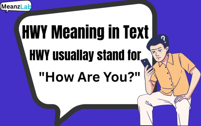 HWY Meaning in Text
