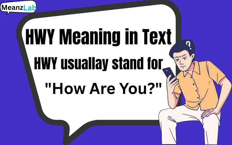 HWY Meaning in Text