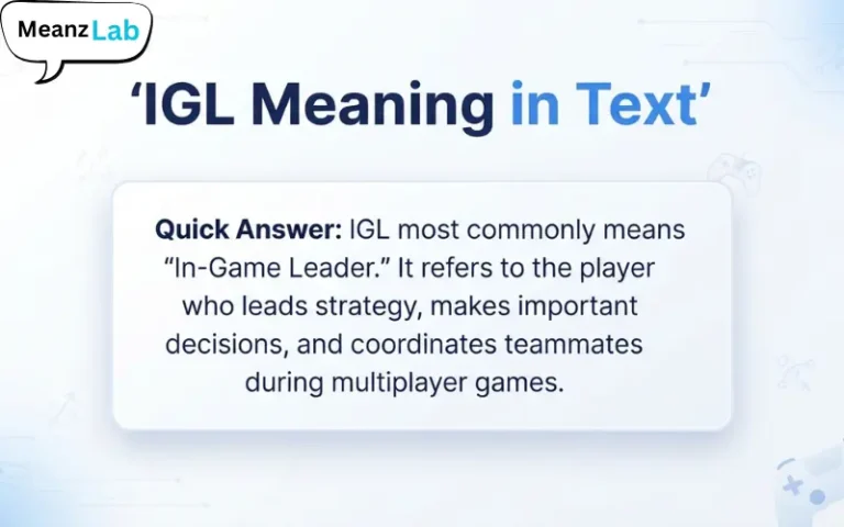 IGL Meaning in Text