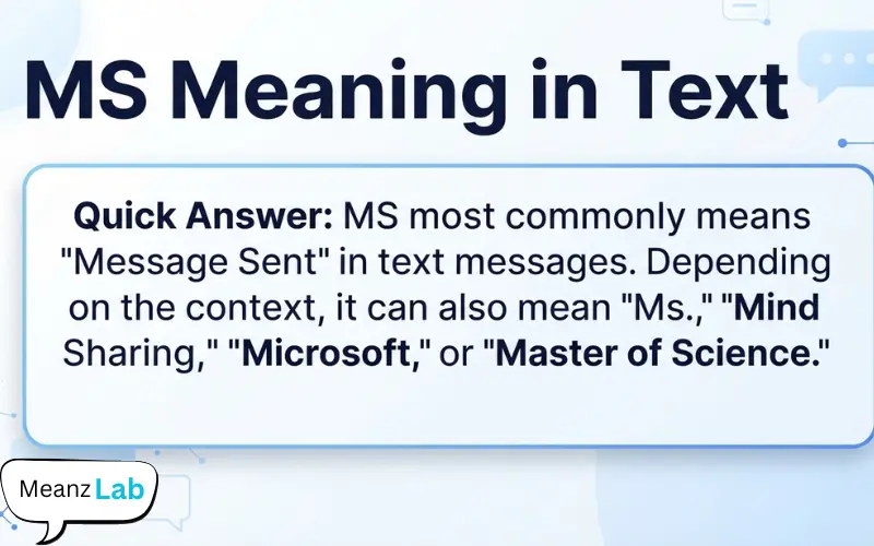 MS Meaning in Text
