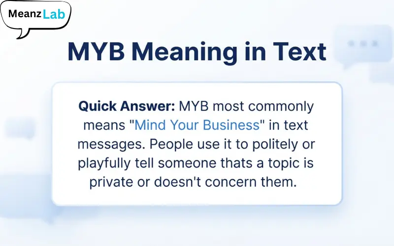 MYB Meaning in Text
