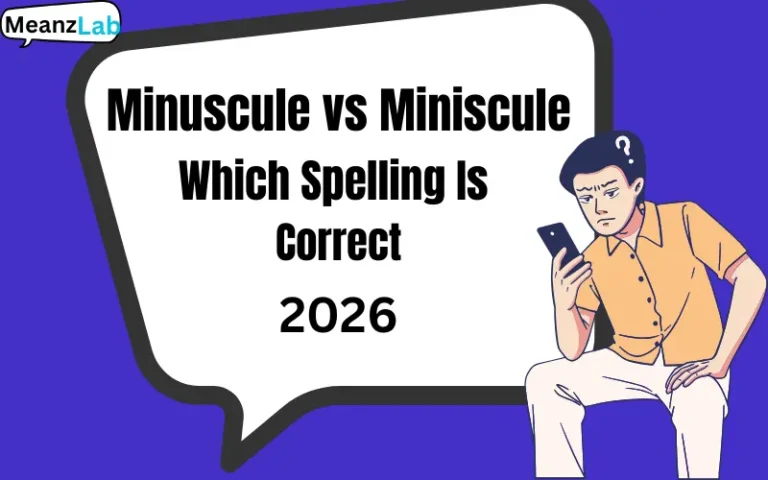 Minuscule vs Miniscule