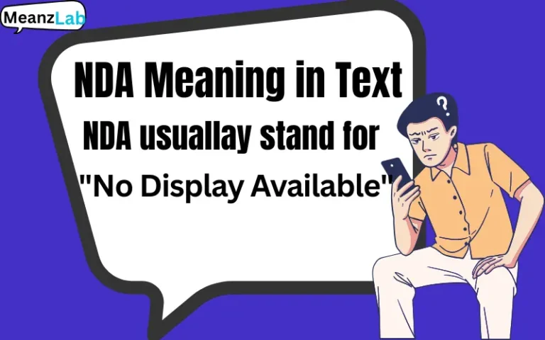 NDA Meaning in Text