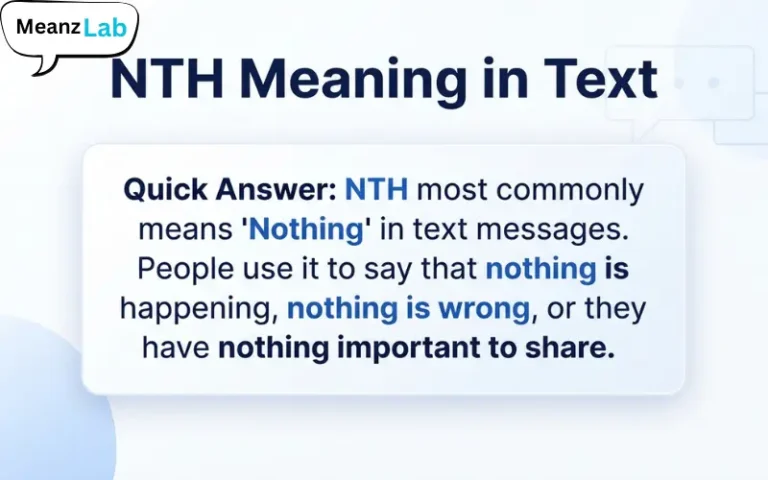 NTH Meaning in Text