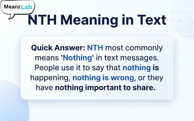 NTH Meaning in Text
