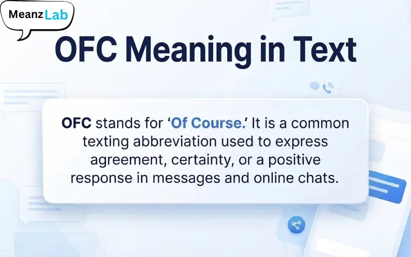 OFC Meaning in Text