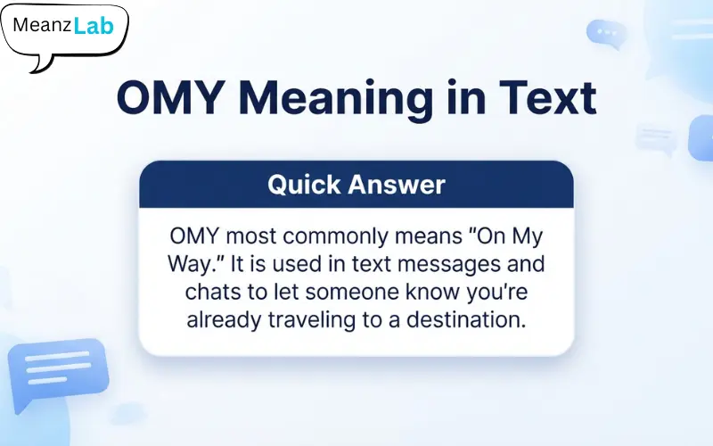 OMY Meaning in Text
