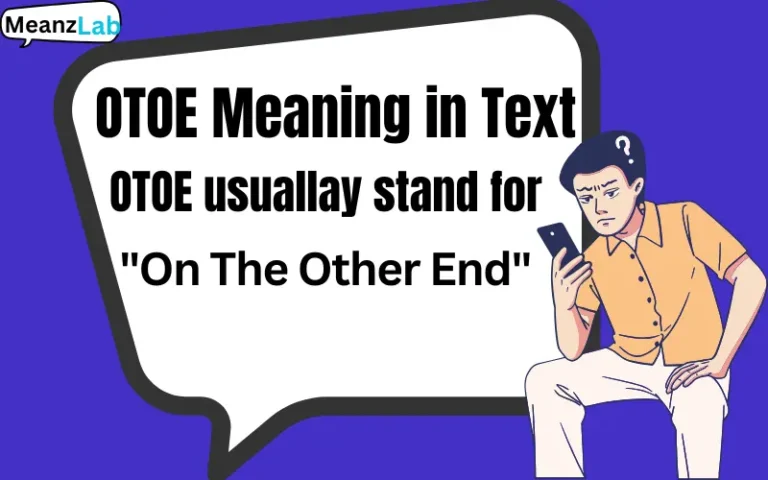 OTOE Meaning in Text