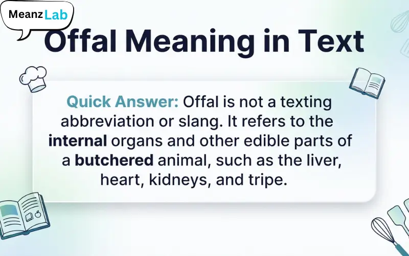 Offal Meaning in Text