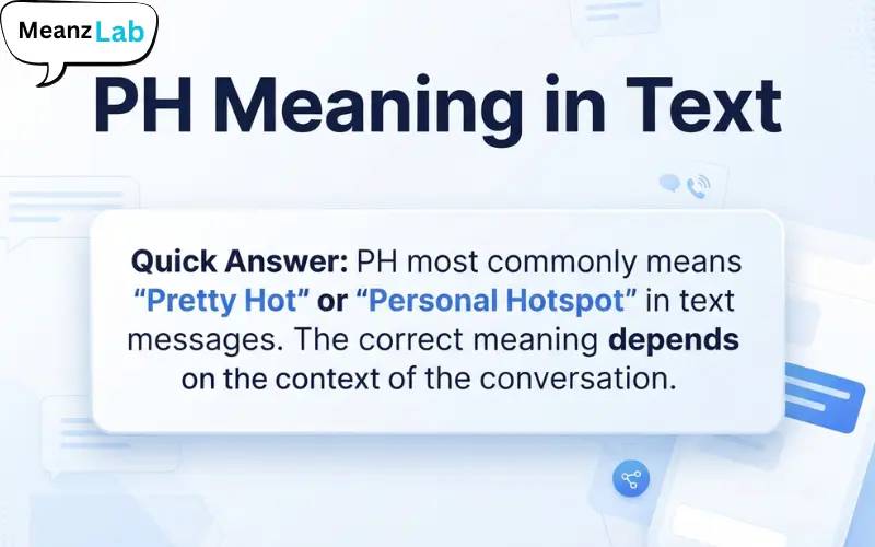 PH Meaning in Text