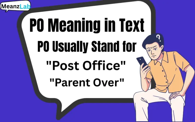 PO Meaning in Text