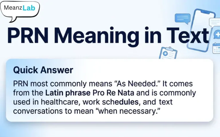 PRN Meaning in Text