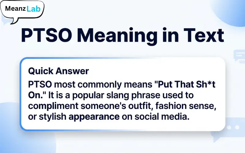 PTSO Meaning in Text