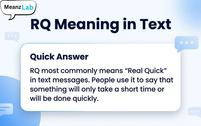 RQ Meaning in Text