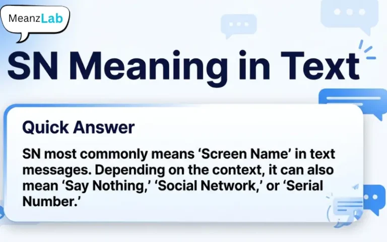 SN Meaning in Text
