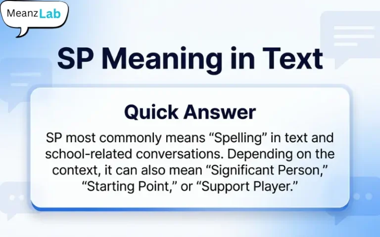SP Meaning in Text