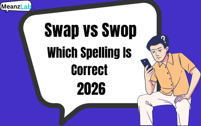 Swap vs Swop