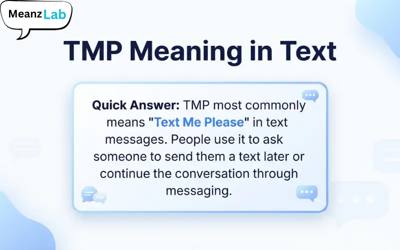 TMP Meaning in Text