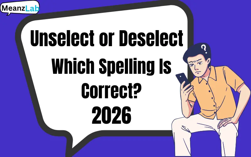 Unselect or Deselect