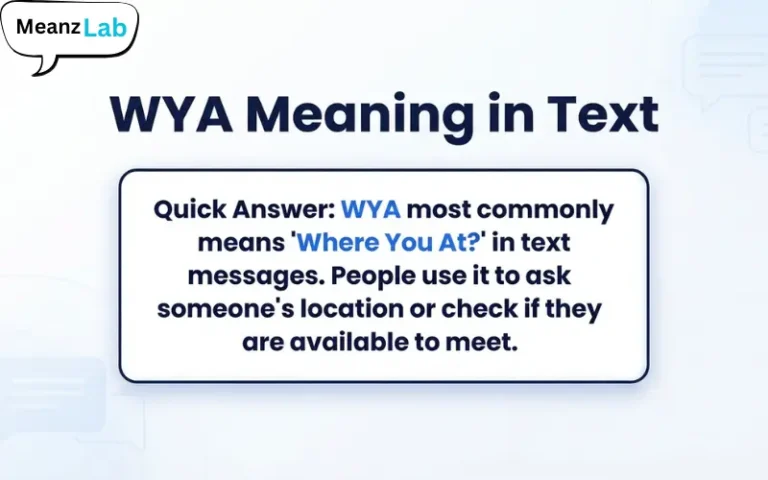 WYA Meaning in Text