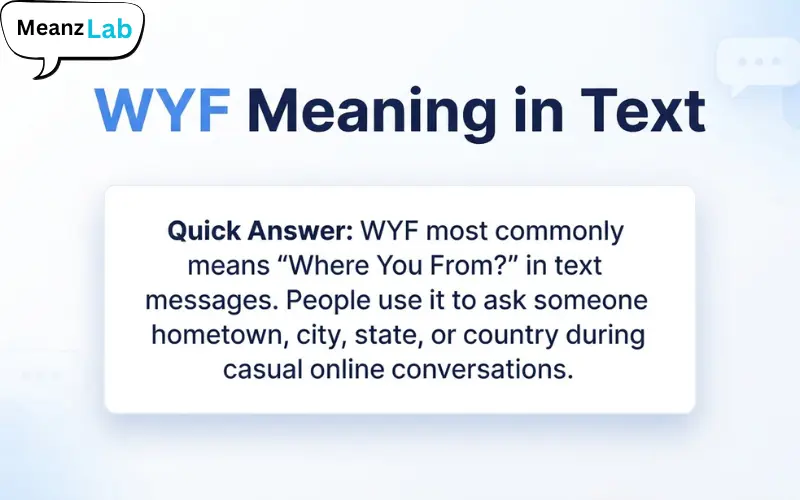 WYF Meaning in Text