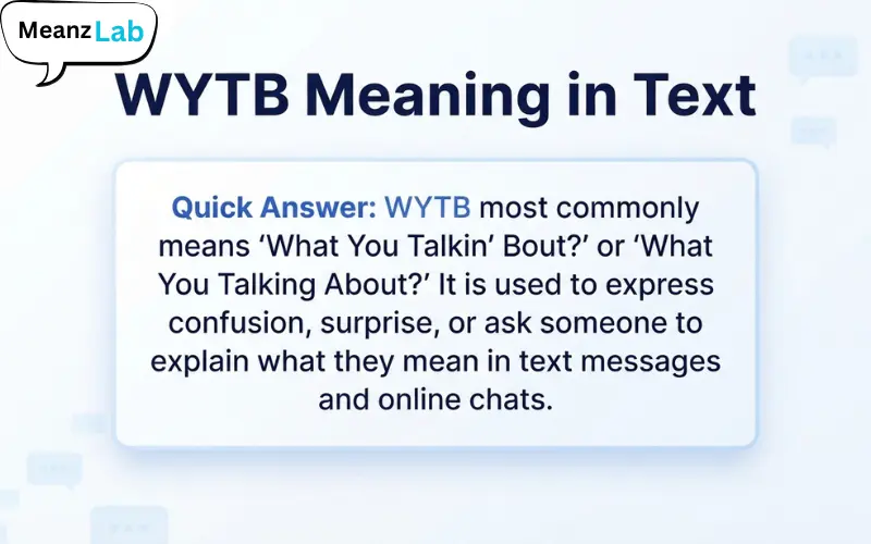 WYTB Meaning in Text