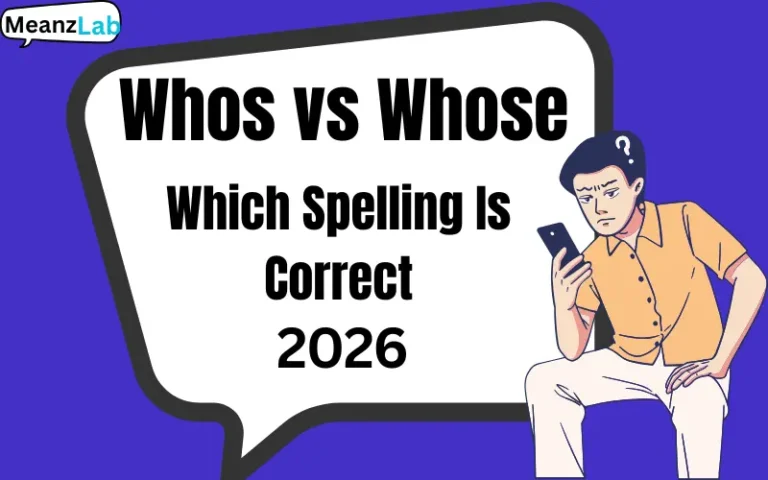 Whos vs Whose