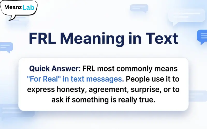 FRL Meaning in Text