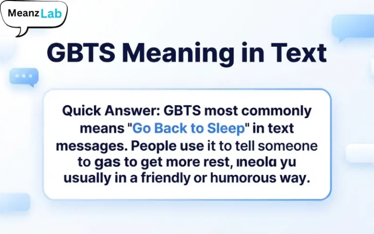 GBTS Meaning in Text